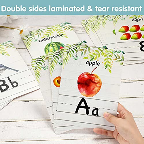 36 Classroom Alphabet Bulletin Board Set Alphabet Line for Classroom Wall ABC and Number Strip Border Alphabet Posters Kids Educational Learning Card for Kindergarten Preschool Classroom Decorations