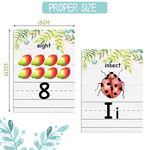 36 Classroom Alphabet Bulletin Board Set Alphabet Line for Classroom Wall ABC and Number Strip Border Alphabet Posters Kids Educational Learning Card for Kindergarten Preschool Classroom Decorations