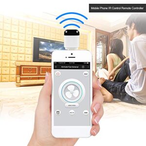 Android Mobile Phone Infrared Controller, IR Signal Mobile Phone IR Remote Controller for Android for Air Conditioner for Light for Refrigerator(Micro USB Mobile Phone Dedicated)