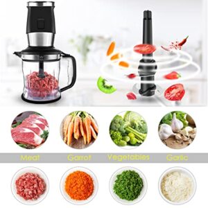 Blender and Food Processor Combo,Blender for Shakes and Smoothies Maker,700W Multifunctional Kitchen System for Mixer Blender/Chopper/Grinder with 19-oz Portable Bottle, Easy to Clean