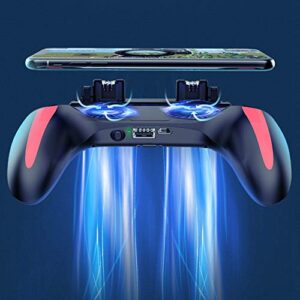 Smartphone Cooling Fans, Dual Cooling Fans, Mobile Phone Gamepad, Heat Dissipation Playing Games for Watching Film Smartphone(2500mah)