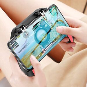 Smartphone Cooling Fans, Dual Cooling Fans, Mobile Phone Gamepad, Heat Dissipation Playing Games for Watching Film Smartphone(2500mah)