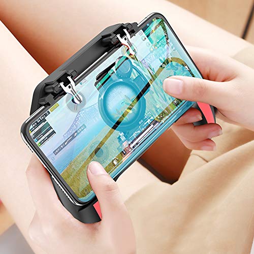 Smartphone Cooling Fans, Dual Cooling Fans, Mobile Phone Gamepad, Heat Dissipation Playing Games for Watching Film Smartphone(2500mah)