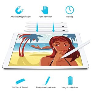 Stylus Pen with Tilt Sensitive & Palm Rejection, Active Pencil Compatible with (2018-2022) Apple iPad Pro 11/12.9 Inch, iPad 10.2 7/8/9th Generation, iPad Air 3rd/4th, iPad Mini 5/6th Gen