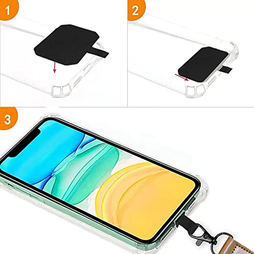 Phone Lanyard (3-Piece Set), Cell Phone Lanyard with Adjustable Detachable Neckstrap and Phone Tether，Fits Most Cell Phones.（M）