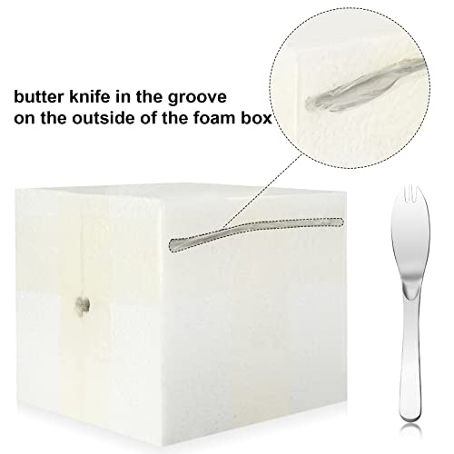 Yangbaga Butter Crock Storage,Porcelain Butter keeper with Silicone Magnet Collar & Butter Knife -Keep Butter Fresh & Soften for Restaurant、Kitchen and Dining Blue