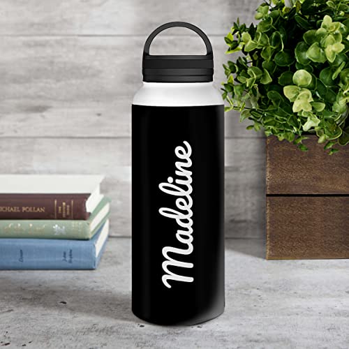 winorax Personalized Nurse Water Bottle for Women American US Flag Heartbeat Stethoscope Nurses Insulated Stainless Steel Sports Travel Coffee Bottle 12oz 18oz 32oz Gifts for Nurse Week RN CNA