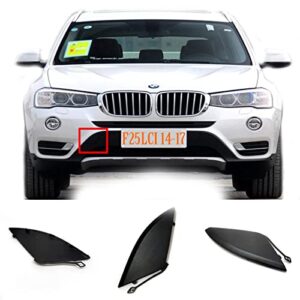 trimla front tow cover for 14-17 bmw x3 f25 lci fit 18d 18i 20d 20i 25i 28i 30d 35d 35i xdrive sdrive 2014 2015 2016 2017 sav bumper towing hook eye cap 51117338474