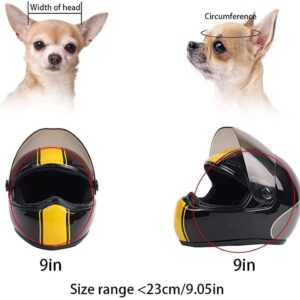 Bahar Pet Helmet Mini Dog Cat Helm Doggie Motorcycle Bike Hat Cap Outdoor Safety Anti Collision