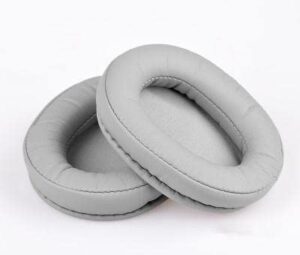 mdr-7506 ear pads noise isolation memory foam, headphone covers, ear pads compatible with sony mdr-7506/v6/v7/cd900st wired over ear headphones(grey)