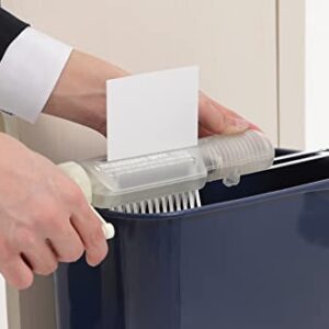 Paper Shredder Without Basket [ Made in Japan ] Small Mini Portable Hand Shredder for Home Use with an Extendable Arm (White)