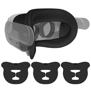 cosoos vr mask, absorbent face cover compatible with meta oculus quest 2 workout supernatual, absorb sweat & defog (3pcs)