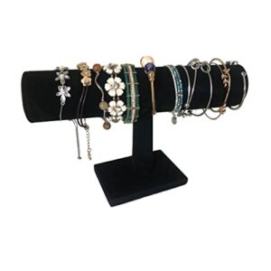 Justsoso Bracelet Holder,Bracelet Display Stand For Selling,Jewelry Organizer Watch Rack For Show (Black Velevt)