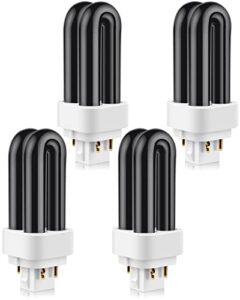 4 pack 41050 7w replacement bulbs for dynatrap dt1050 dt1100 dt1250, 1/2 acre replacement bulb u shape replacement bulbs light for dynatrap