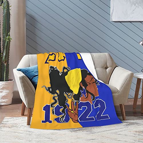 Sigma Gamma Rho Sisterhood Throw Blanket, Sorority Paraphernalia Woman Gifts Super Soft Air Conditioning Fleece Throw Blankets, Thin Lightweight Blanket for Bed Sofa Car in All Seasons,50"x40"