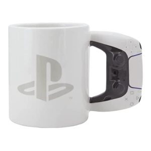 paladone playstation shaped ceramic coffee mug | ps5 accessories novelty gifts (pp9403ps), multicolor