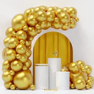 gold metallic balloons 55pcs chrome metallic helium latex balloons 18 inch 12inch 5inch for birthday baby shower wedding party decorations