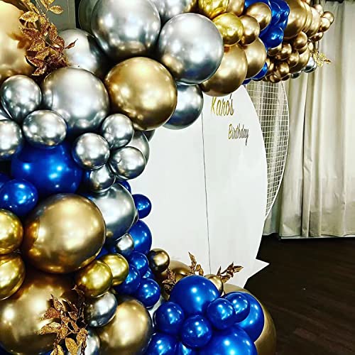 Gold Metallic Balloons 55pcs Chrome Metallic Helium Latex Balloons 18 inch 12inch 5inch for Birthday Baby Shower Wedding Party Decorations