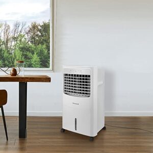 Honeywell 700 CFM Portable Indoor Evaporative Cooler, Humidifier, and Fan, Swamp Cooler for Rooms Up to 430 Sq. Ft.