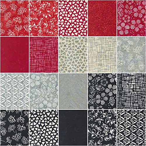 Fire & Ice Batiks Jelly Roll 40 2.5-inch Strips Moda Fabrics 4360JR