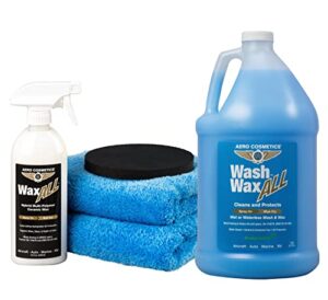 waterless wash wax gallon and clay as you wax kit infused sio2 spray ceramic