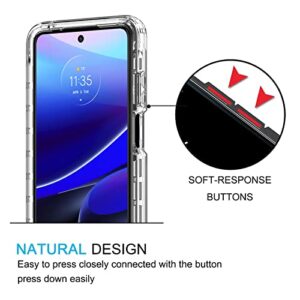 LeYi for Moto G Stylus 5G 2022 Phone Case: Motorola G Stylus 5G 2022 Case with [2 x Tempered Glass Screen Protector], Full-Body Shockproof Soft Silicone Phone Case for Moto G Stylus 5G 2022, Clear