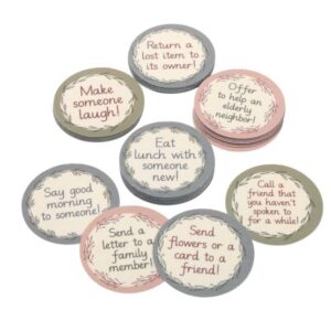 really good stuff classroom random acts of kindness chips – set of 40 – practice spreading kindness & positivity to others – social-emotional learning – sel for the home and classroom