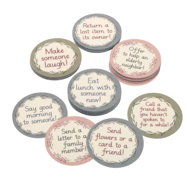 Really Good Stuff Classroom Random Acts of Kindness Chips – Set of 40 – Practice Spreading Kindness & Positivity to Others – Social-Emotional Learning – SEL for The Home and Classroom