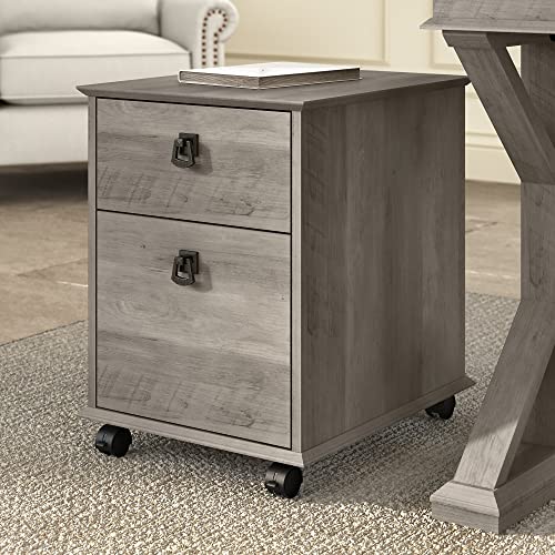 Bush Furniture Homestead Farmhouse Mobile File Cabinet, Driftwood Gray