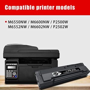 YIFEIL Compatible PB-210 PB210 Toner Cartridge Replacement for Pantum P2500W P2502W M6550NW M6600NW M6552NW M6602NW Printer (Black, 1-Pack)