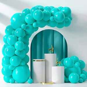 teal balloons 55 pcs acqua blue party latex balloon 18inch 12inch 5inch for birthday baby bridal shower wedding party decorations