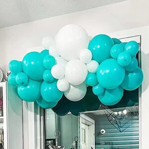 Teal Balloons 55 pcs Acqua Blue Party Latex Balloon 18inch 12inch 5inch for Birthday Baby Bridal Shower Wedding Party Decorations