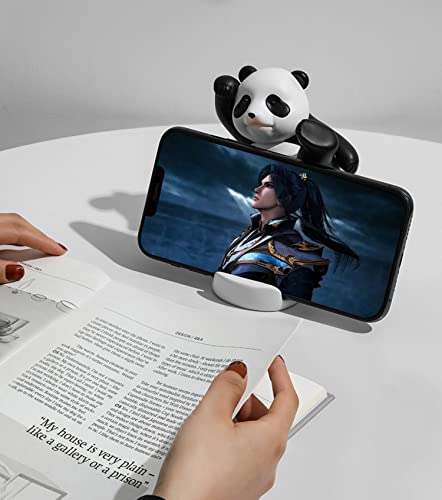 Phone Stand Desk Accessories Resin Panda Figurines Home Decor Decorative Tabletop Ornaments Cute Phone Holder