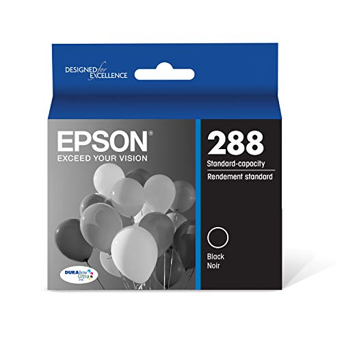 Epson T288 DURABrite Ultra Ink Standard Capacity Color Combo Pack & T288 DURABrite Ultra Ink Standard Capacity Black Cartridge (T288120-S) for Select Expression Printers