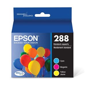 Epson T288 DURABrite Ultra Ink Standard Capacity Color Combo Pack & T288 DURABrite Ultra Ink Standard Capacity Black Cartridge (T288120-S) for Select Expression Printers