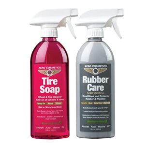 Aero Cosmetics Tire Care Bundle, Tire Soap and Rubber Care