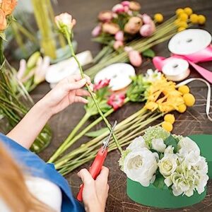 6 Pcs Round Flower Arrangement Kit, Wet Floral Foam, for Wedding, Aisle Flowers, Party Decoration 3 Inch