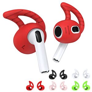 [5 pairs] for airpods 3 ear hooks covers, wofro anti-slip ear tips cover soft silicone add grip sport ear wing earbuds accessories compatible with airpods 3rd generation(5 colors)