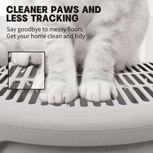 PETJC Cat Ramp Custom Fit for Litter Box, Reduces Tracking, Suitable for Elder Cats, Kitten and Cats with Limited Mobility