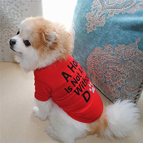 Dog Cat T-Shirt for Little Small Pets Lovely Cute Doggie Tops Pullover Sleeveless Puppy Pet Apparel Clothes