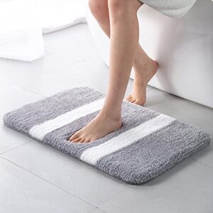 ledordor bathroom rugs, soft and absorbent microfiber bath mat, machine washable rug for bathroom accessories, for tub, shower, and bath room