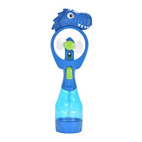 VEAREAR Dinosaur Handheld Fan Misting, Hand Held Portable Fan with Battery Operated, Spray Mister Personal Fan with Water Tank for Stylish Kids Girls Women Men Indoor Outdoor Travelling (Blue)