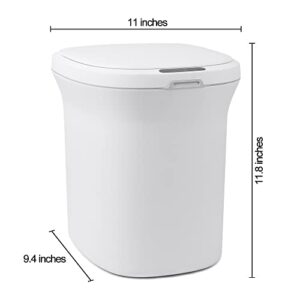 Motion Sensor Trash Cans with Lids, Automatic Touchless Kitchen Trash Cans 3 Gallon (10 L) with Lid for Bathroom,Living Room,Office,Toilet,RV