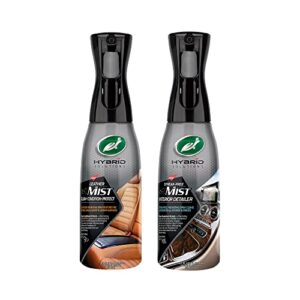 turtle wax hybrid solutions leather cleaner & conditioner and interior misting detailer, combo pack