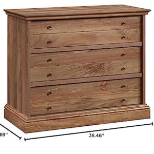 Sauder Barrister Lane 3-Drawer Chest, L: 36.46" x W: 16.69" x H: 29.37", Sindoori Mango