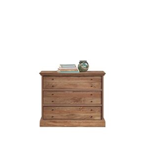 Sauder Barrister Lane 3-Drawer Chest, L: 36.46" x W: 16.69" x H: 29.37", Sindoori Mango