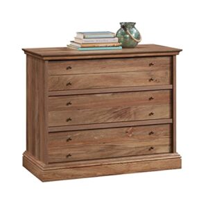 Sauder Barrister Lane 3-Drawer Chest, L: 36.46" x W: 16.69" x H: 29.37", Sindoori Mango