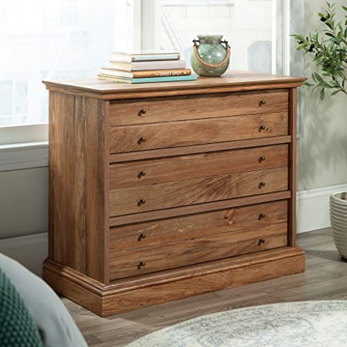 Sauder Barrister Lane 3-Drawer Chest, L: 36.46" x W: 16.69" x H: 29.37", Sindoori Mango