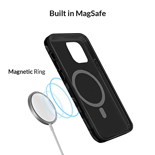 Velvet Caviar Designed for iPhone 12 Pro Max Case Black Leopard [8ft Drop Tested] Compatible with MagSafe - Cute Magnetic Protective Phone Case