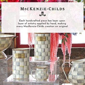 MACKENZIE-CHILDS Sterling Check Squashed Pot, Cute Tea Storage, Flour or Sugar Container